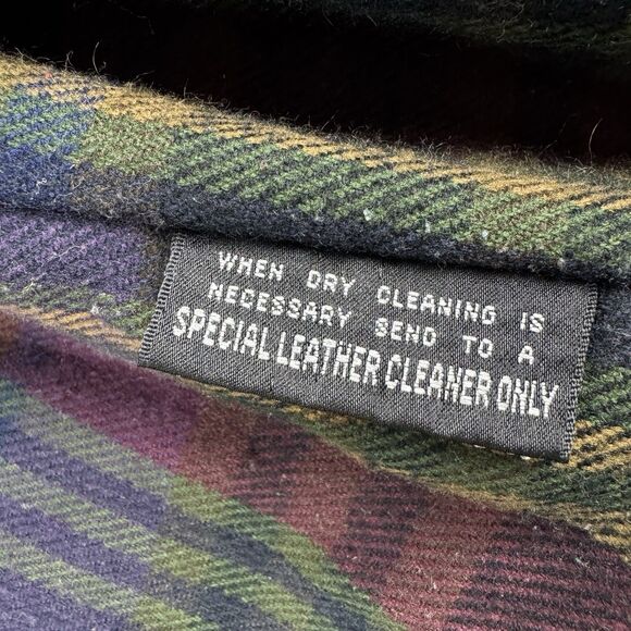 Vintage Verducci Soft Green Leather Jacket Women's 90s Hooded Lined Coat Large - Picture 14 of 16